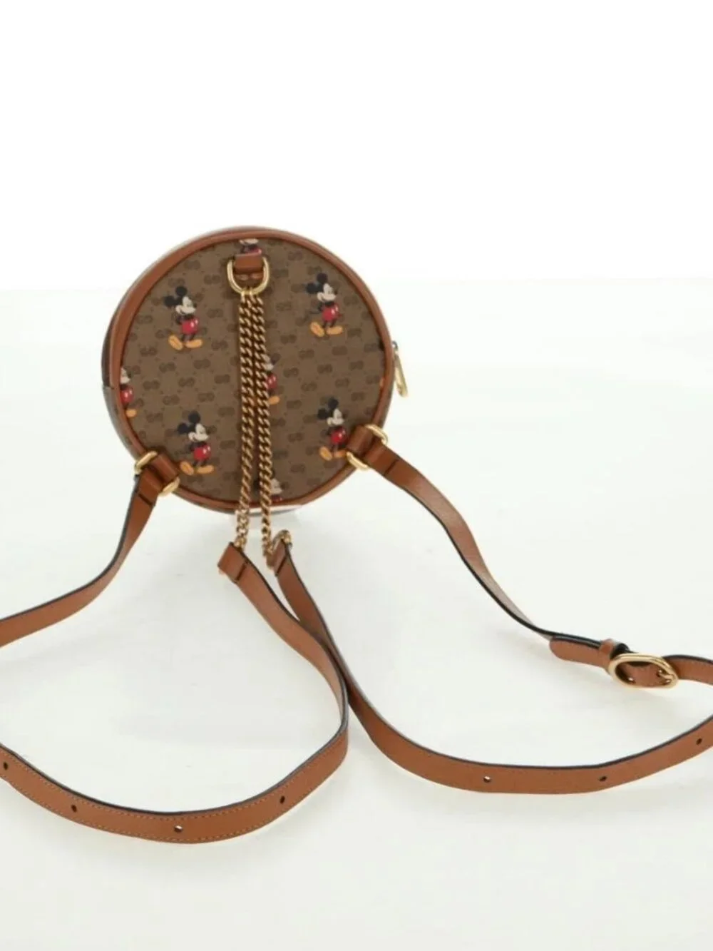 GUCCI Micro GG Supreme Disney Backpack PVC Beige Gold 603730 Auth 159823M